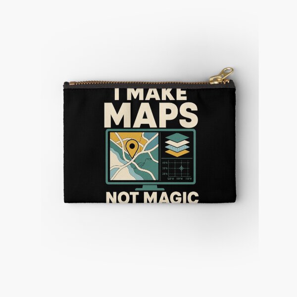 Item preview, I Make Maps Not Magic Funny GIS Analyst Geospatial Gift designed and sold by DreamLayerStudio.