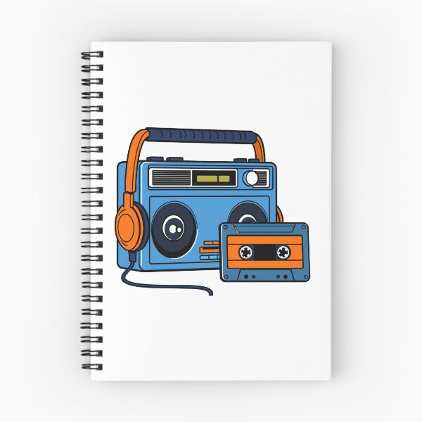 Item preview, Retro Boombox and Cassette Tape designed and sold by Sage Print House.