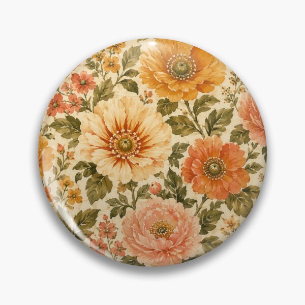 Item preview, Vintage Warm-Toned Floral Pattern designed and sold by Vintage-Lady65.