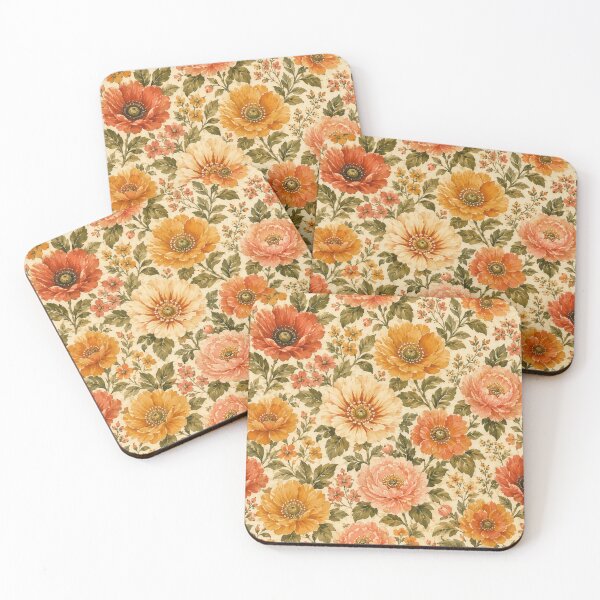 Item preview, Vintage Warm-Toned Floral Pattern designed and sold by Vintage-Lady65.
