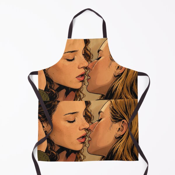 Item preview, Bo Bragason (Oona) and Amélie Hoeferle (Ramona) kissing in Sterling Point (fan art) designed and sold by PopCultureAndStuff.