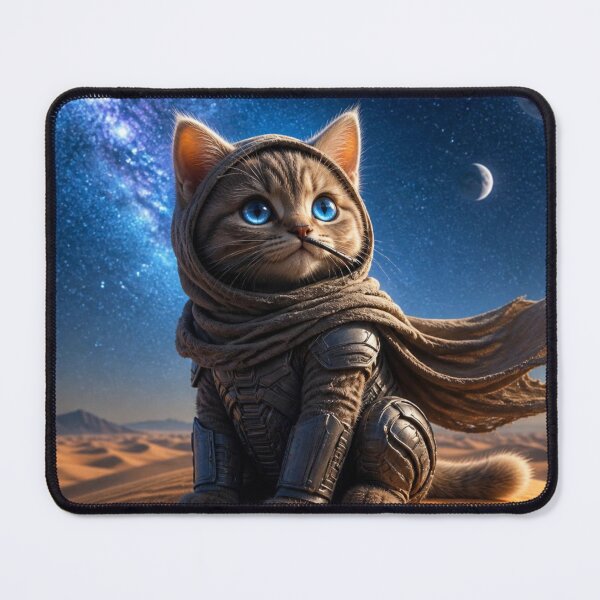 Item preview, The Spice Meow Cute Sci-Fi Desert Warrior Cat Design designed and sold by SALVO180674.