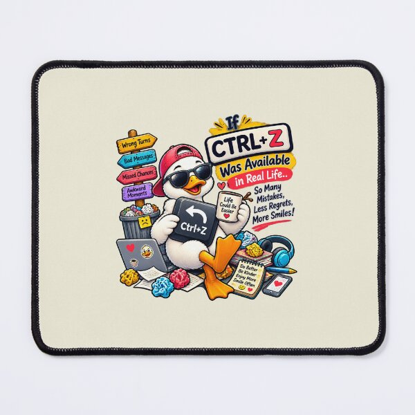 Item preview, Funny Ctrl Z Real Life Duck designed and sold by PurpleJelly90.