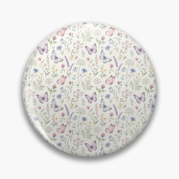 Item preview, Butterfly Meadow Cottagecore Pattern designed and sold by Inkworksbyshery.