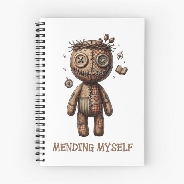 Item preview, Mending Myself - Cute Voodoo Doll Positive Mental Health Quote designed and sold by IvanaIka.