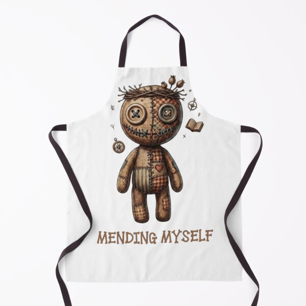 Item preview, Mending Myself - Cute Voodoo Doll Positive Mental Health Quote designed and sold by IvanaIka.