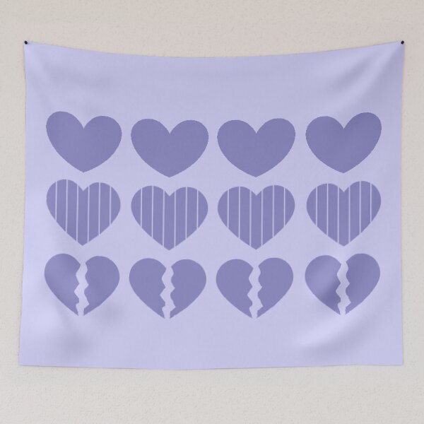 Item preview, Purple hearts designed and sold by RogueofSpace.