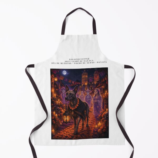 Item preview, Xoloitzcuintle guiding souls in Oaxaca, Night of the Dead designed and sold by Nomad-Paws.
