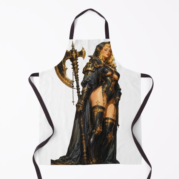 Item preview, Dark Paladin Pin Up – Gothic Fantasy Warrior designed and sold by Cosplayvintage.
