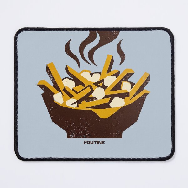 Item preview, Vintage Hot Poutine Bowl Canadian Food Illustration Retro Art designed and sold by KiwiRider.
