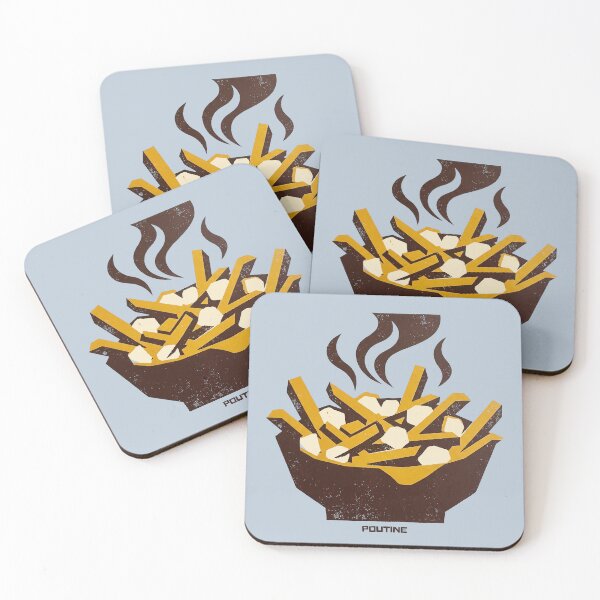 Item preview, Vintage Hot Poutine Bowl Canadian Food Illustration Retro Art designed and sold by KiwiRider.
