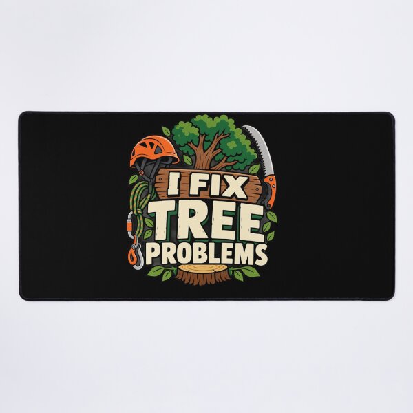 Item preview, I Fix Tree Problems Funny Arborist Tree Care Gift designed and sold by DreamLayerStudio.