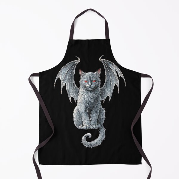 Item preview, Gothic Bat-Winged Cat - Dark Fantasy Illustration designed and sold by HollywoodInked.