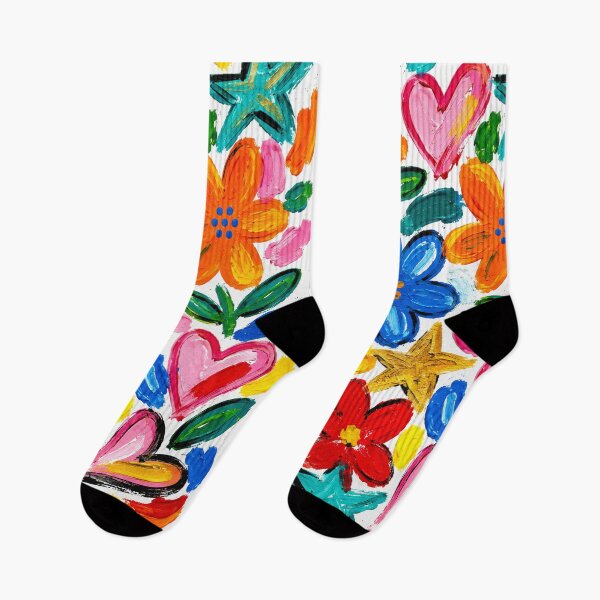 Item preview, Colorful Happy Floral Doodle Pattern designed and sold by SayMaria.