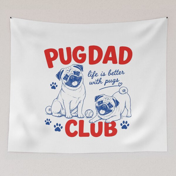 Item preview, Pug Dog Dad Club designed and sold by gunaone-design.