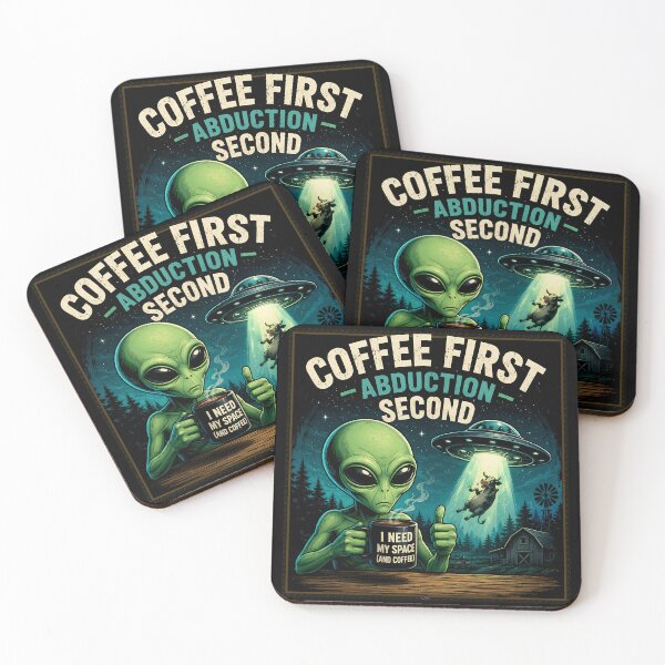 Item preview, Coffee First: Abduction Second designed and sold by aliengalaxiesglobal.