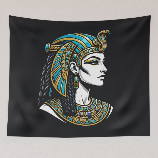 Item preview, Cleopatra Egyptian Queen Golden Serpent Portrait designed and sold by Owcomm.