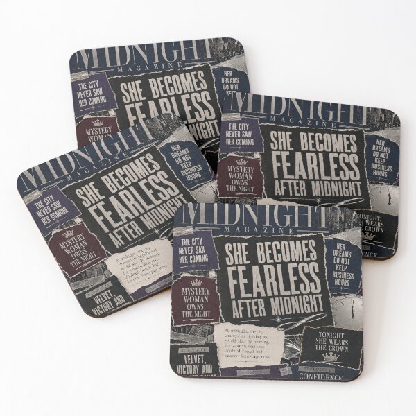 Item preview, Fearless After Midnight Gothic Newspaper Collage Art designed and sold by K3DreamKreations .