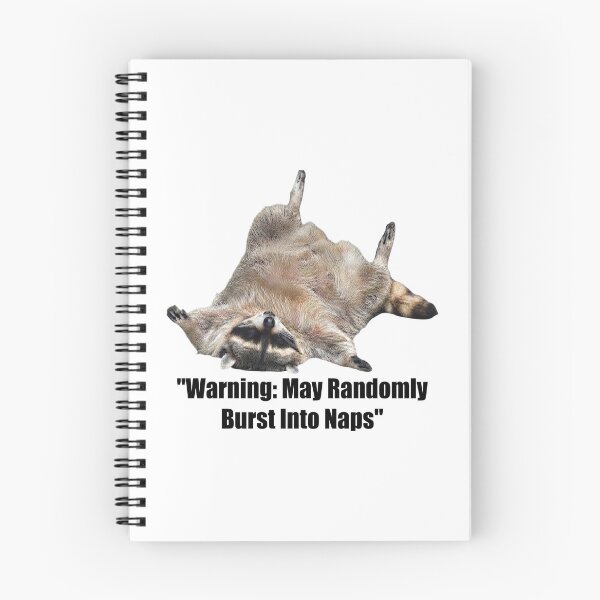 Item preview, Warning: May Randomly Burst Into Naps, Funny Sleep designed and sold by CloudyPress.
