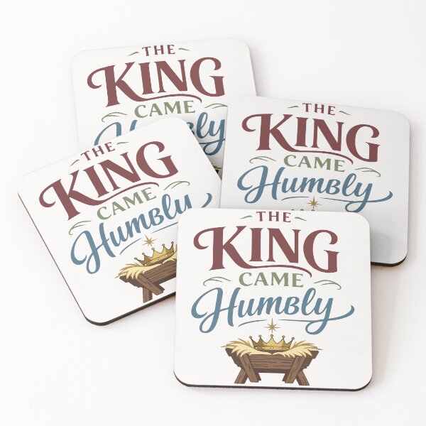Item preview, The King Came Humbly Holiday Typography  designed and sold by stylishdzign.