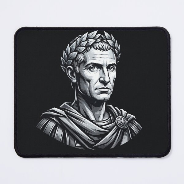 Artikelvorschau, Klassische Illustration eines Porträts des römischen Kaisers Julius Caesar entworfen und verkauft von Owcomm.
