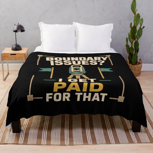 Item preview, Boundary Issues I Get Paid For That Funny Land Surveyor Gift designed and sold by DreamLayerStudio.