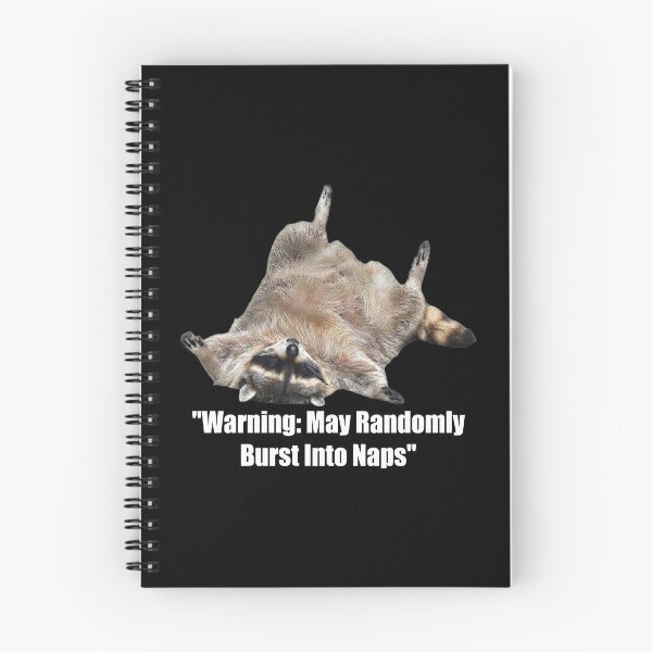 Item preview, Warning: May Randomly Burst Into Naps, Funny Sleep designed and sold by CloudyPress.