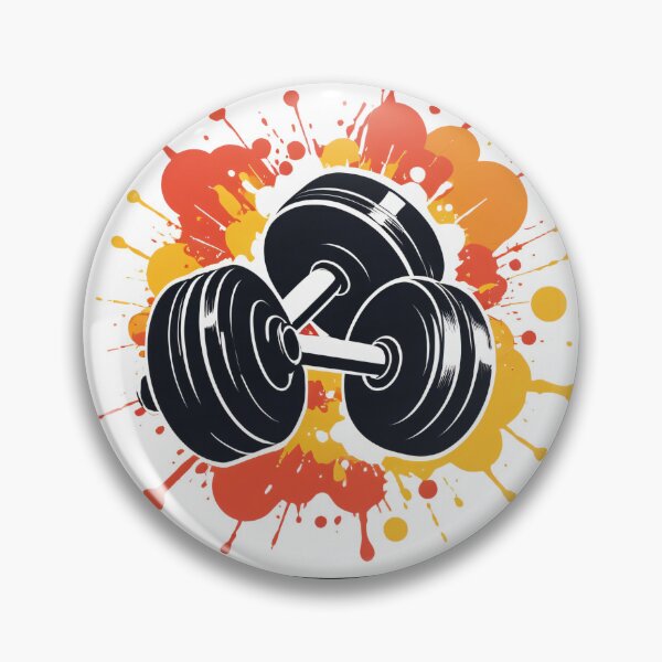 Item preview, Motivational Dumbbell Icon Splash Motion Effect – Gym lover gift designed and sold by michallechowicz.