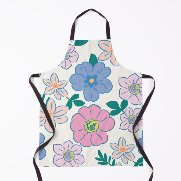 Item preview, Cute Pastel Blue and Pink Floral Seamless Pattern designed and sold by LuxocaDesigns24.