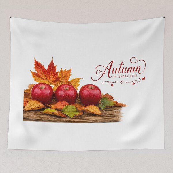Item preview, Autumn in Every Bite Logo and Apples designed and sold by DansCreations42.