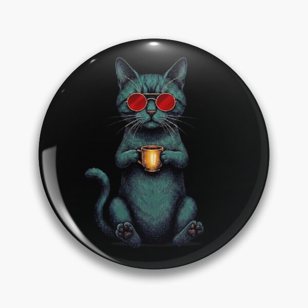 Item preview, Cat Coffee Time - Cool Retro Cat Lover designed and sold by ferniesee.