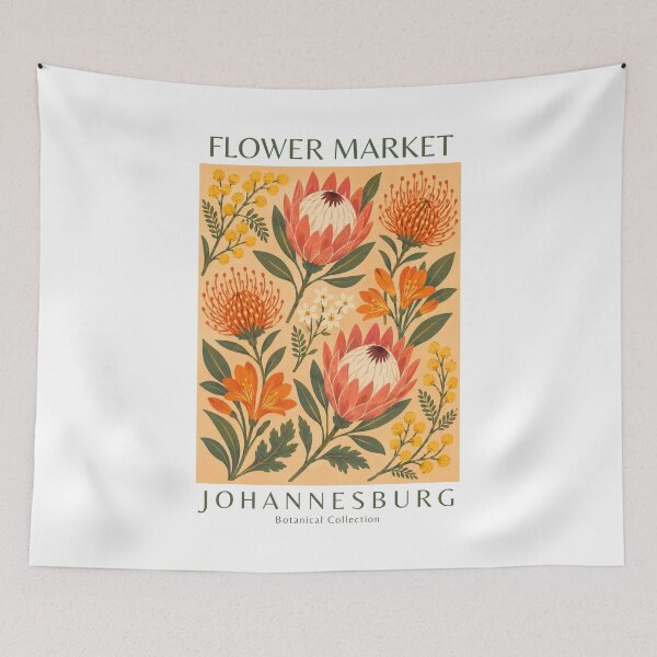 Item preview, Johannesburg - Flower Market designed and sold by StudioRedKoala.