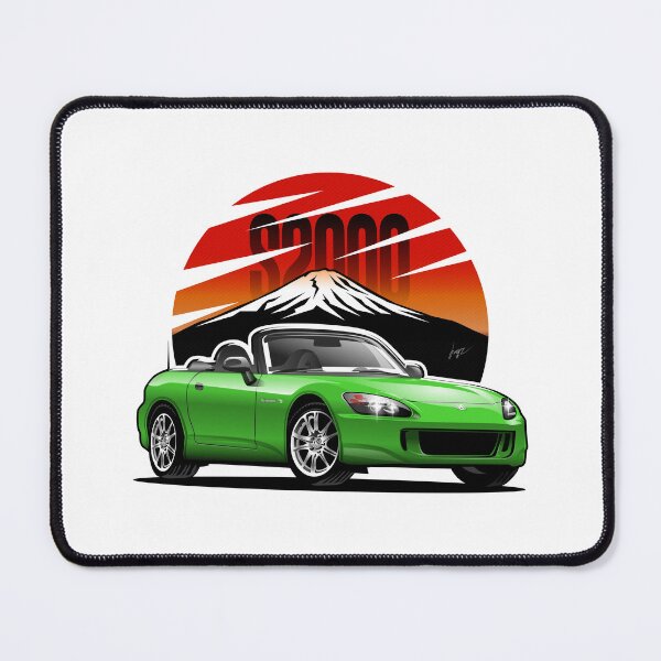 Item preview, Honda S 2000 Convertible in Green Color and Silver Rims designed and sold by Juan-Art-22.