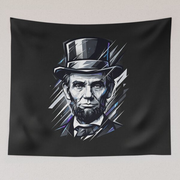 Item preview, Abraham Lincoln Retro Vector Top Hat Art designed and sold by Owcomm.