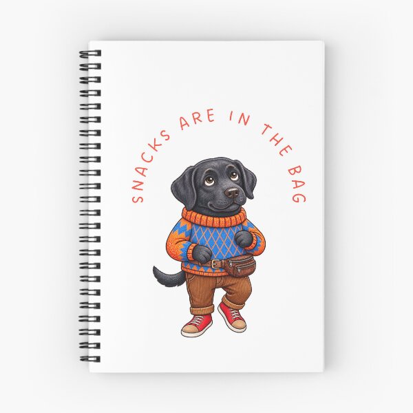 Item preview, Snacks are in the bag, a stylish Labrador puppy from PanaluPrint, with a funny saying designed and sold by PanaluPrint .