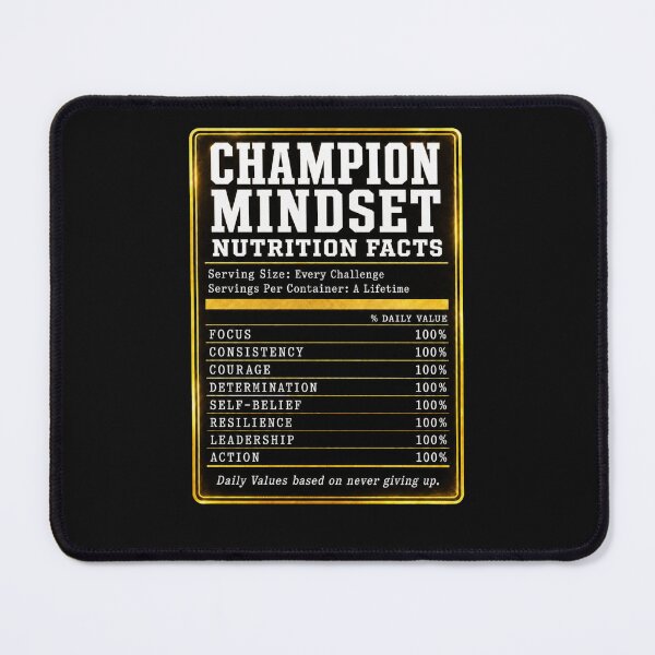 Item preview, Champion Mindset Nutrition Facts  designed and sold by freshwear design.