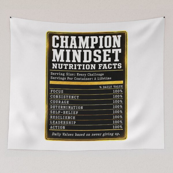 Item preview, Champion Mindset Nutrition Facts  designed and sold by freshwear design.