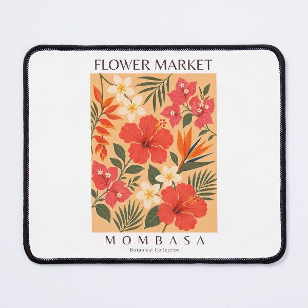 Item preview, Mombasa - Flower Market designed and sold by StudioRedKoala.