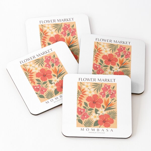 Item preview, Mombasa - Flower Market designed and sold by StudioRedKoala.