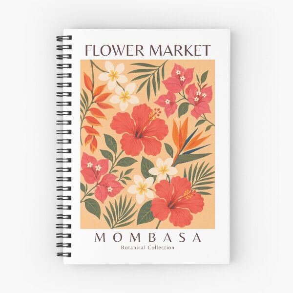 Item preview, Mombasa - Flower Market designed and sold by StudioRedKoala.