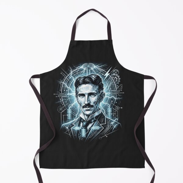 Item preview, Nikola Tesla Electric Genius Portrait designed and sold by Owcomm.