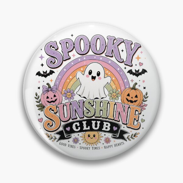 Item preview, Spooky Sunshine Club Cute Ghost Rainbow Halloween designed and sold by JessArty ⭐⭐⭐⭐⭐.