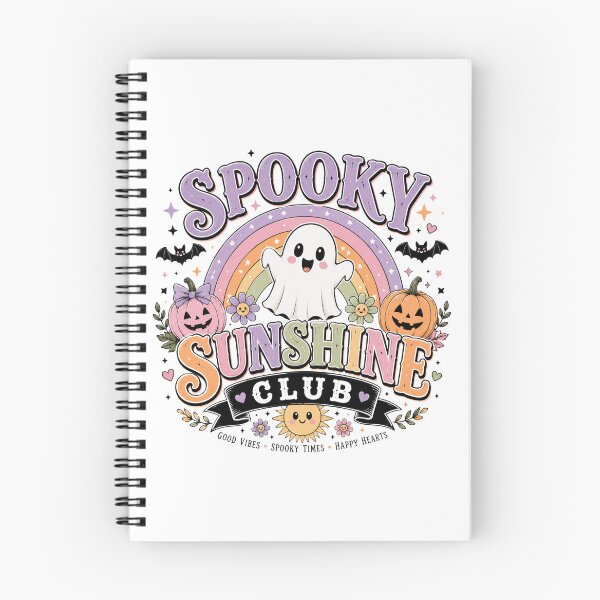 Item preview, Spooky Sunshine Club Cute Ghost Rainbow Halloween designed and sold by JessArty ⭐⭐⭐⭐⭐.