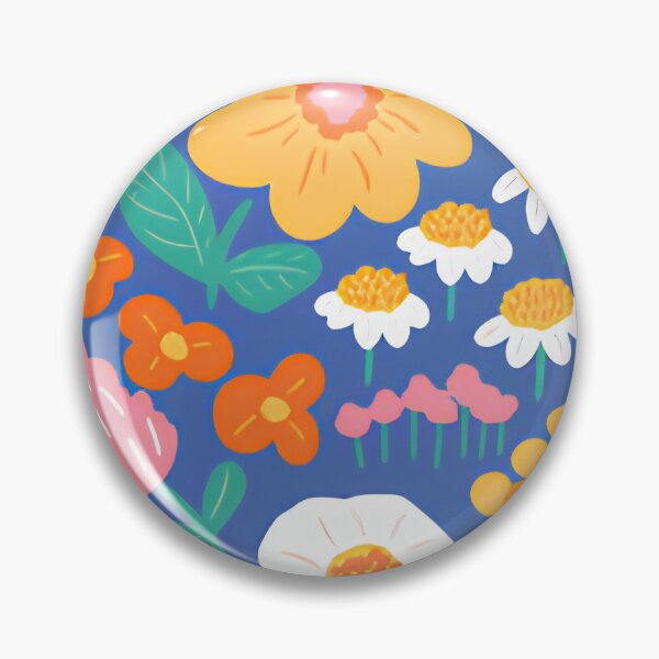 Item preview, Vibrant Cobalt Blue Wildflower Meadow Seamless Pattern designed and sold by LuxocaDesigns24.