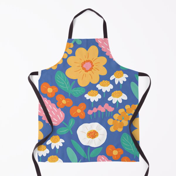 Item preview, Vibrant Cobalt Blue Wildflower Meadow Seamless Pattern designed and sold by LuxocaDesigns24.