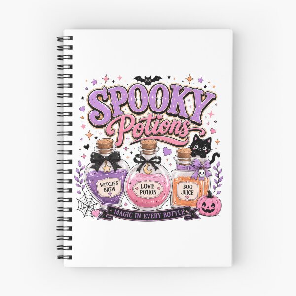 Item preview, Spooky Potions Witches Brew Black Cat Halloween Design designed and sold by JessArty ⭐⭐⭐⭐⭐.
