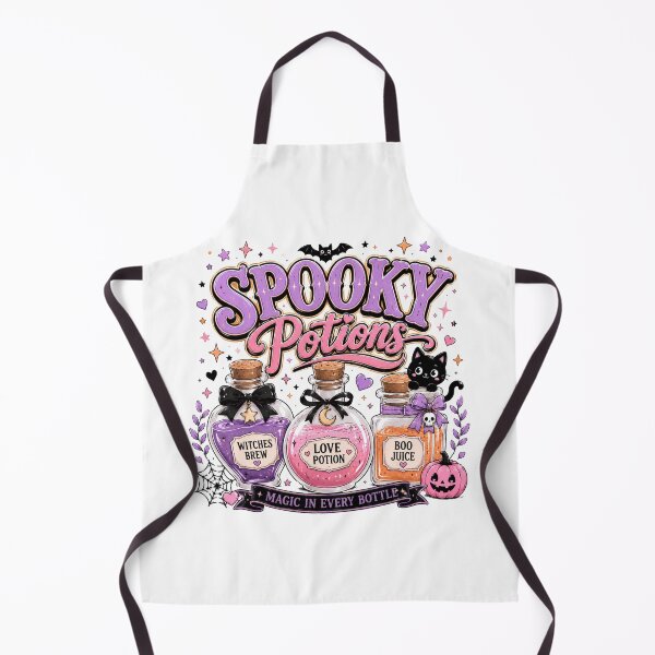Item preview, Spooky Potions Witches Brew Black Cat Halloween Design designed and sold by JessArty ⭐⭐⭐⭐⭐.