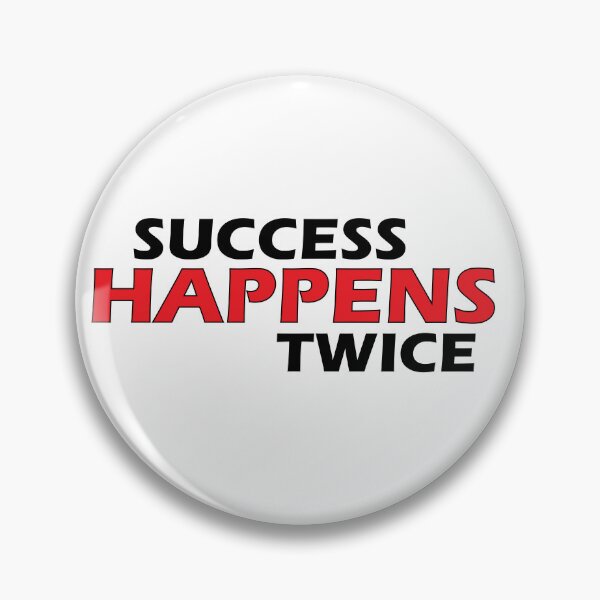 Item preview, success happens twice designed and sold by Positive Mindzet!.