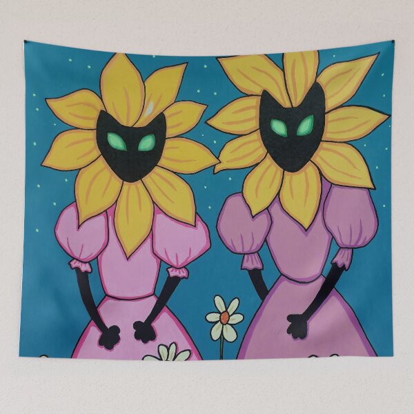 Item preview, Sunflower Cats | Whimsical Botanical Surreal Art designed and sold by WonderwildArt.