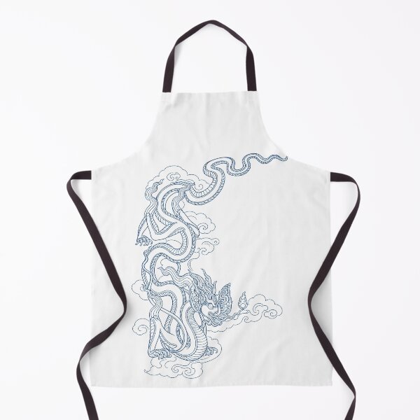 Item preview, Azure Vietnamese Dragon - Traditional Blue designed and sold by Rising Drake.
